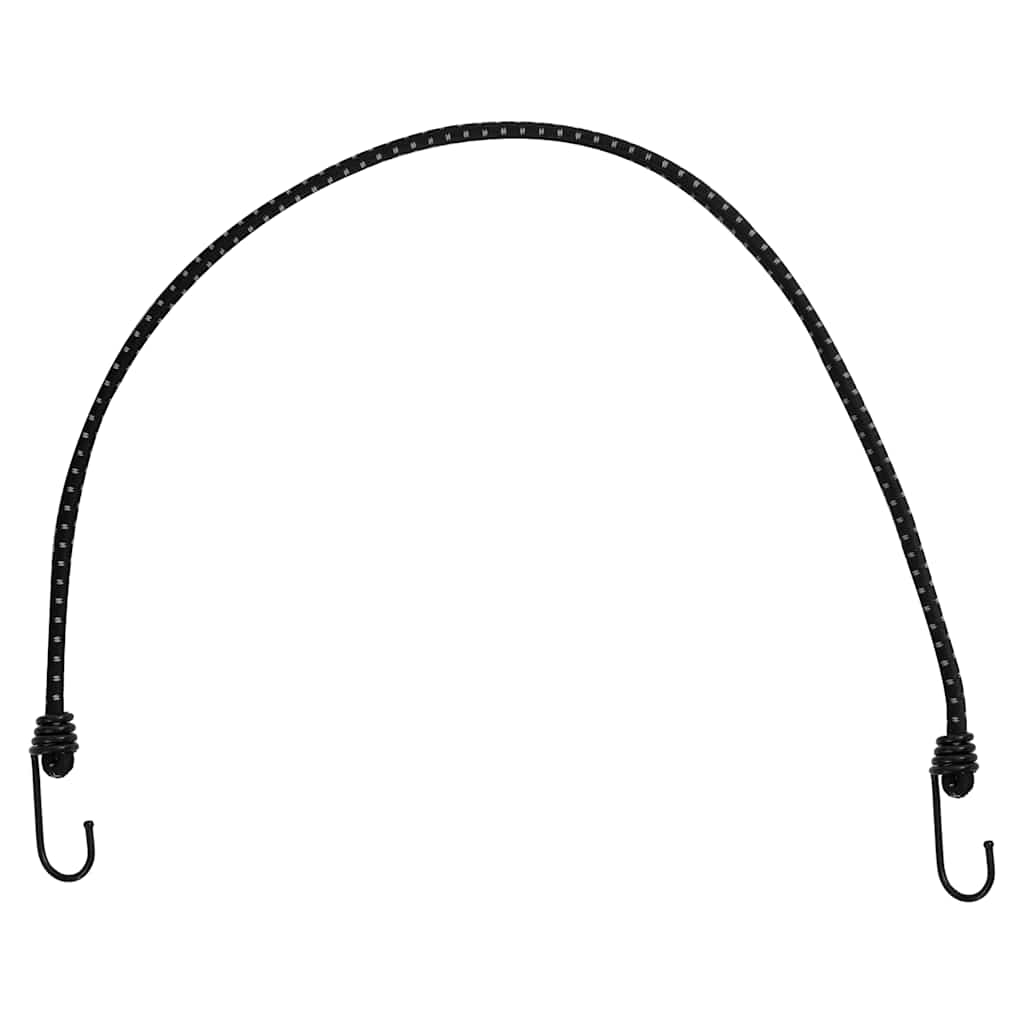Vidaxl Spanngummis mit reflektierenden Streifen und Haken 25 Stück 88 cm