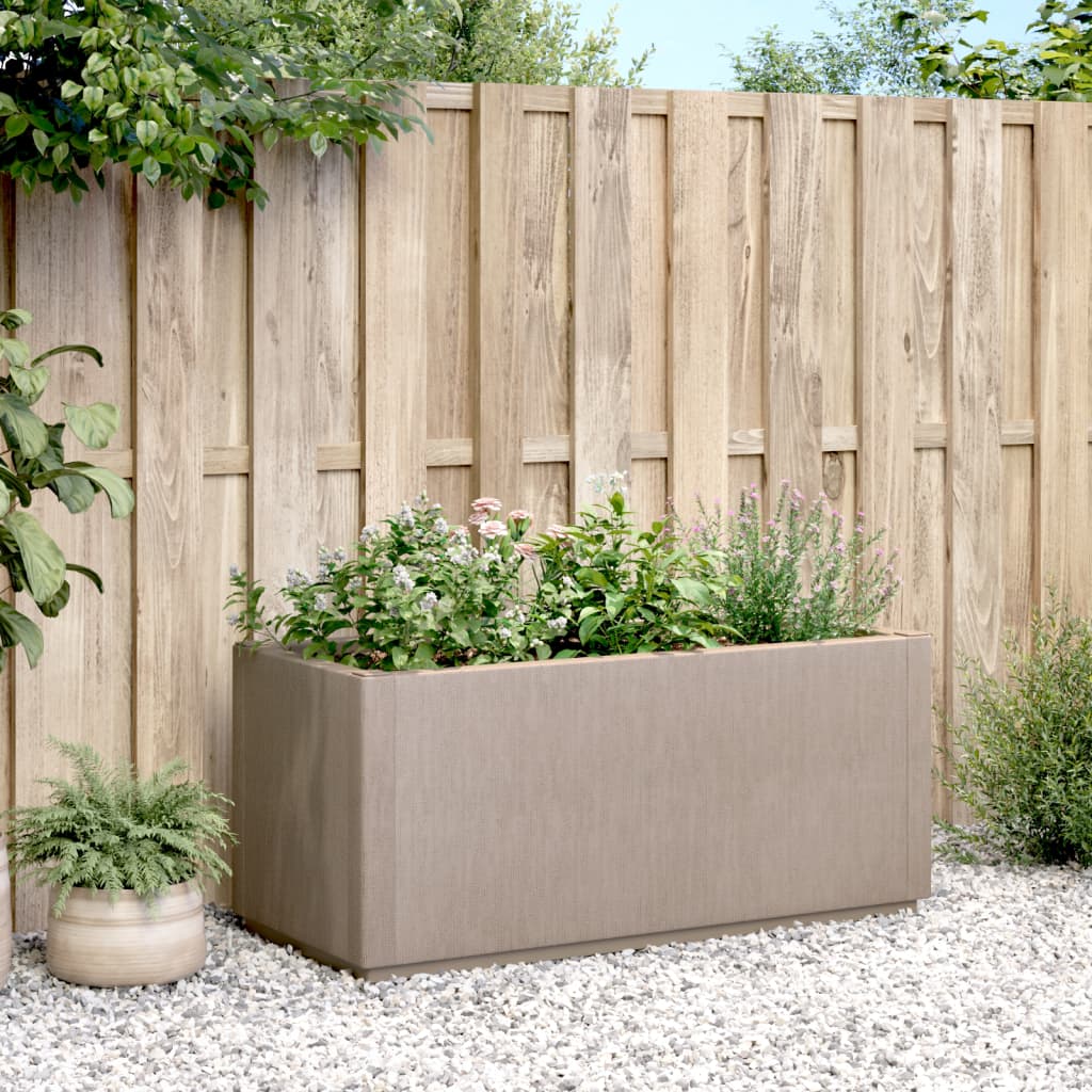 Vidaxx Pflanzgefäß 80x36x35 cm Polypropylen hellbraun