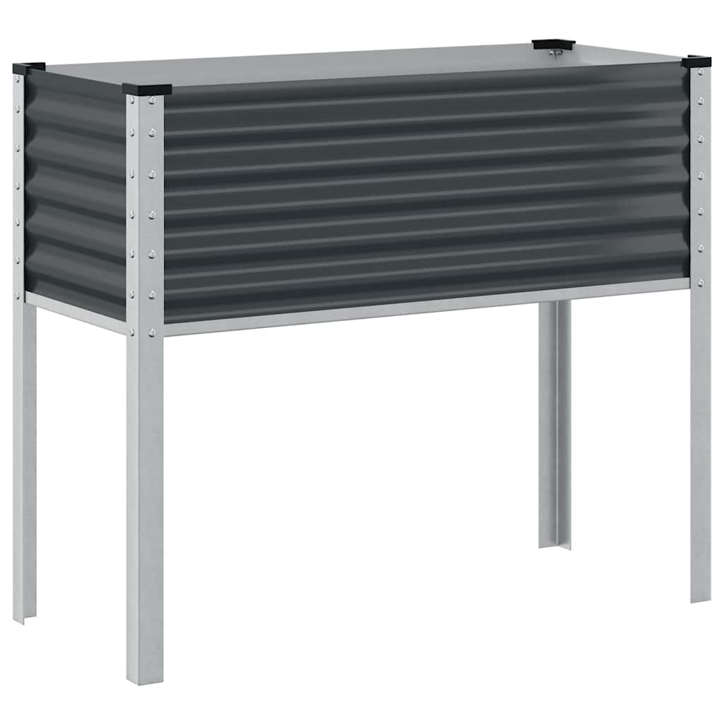 Vidaxx Pflanzgefäß 100x41x90 cm Stahl Anthrazit