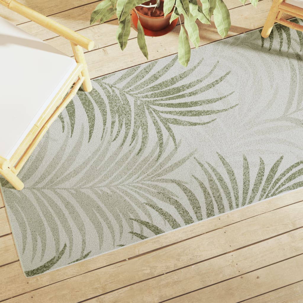VidaXL Teppich für drinnen und draußen, niedriger Flor, 80 x 300 cm, mehrfarbig