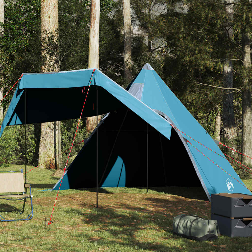 VidaXL Tipi-Zelt 5-Personen wasserdicht blau