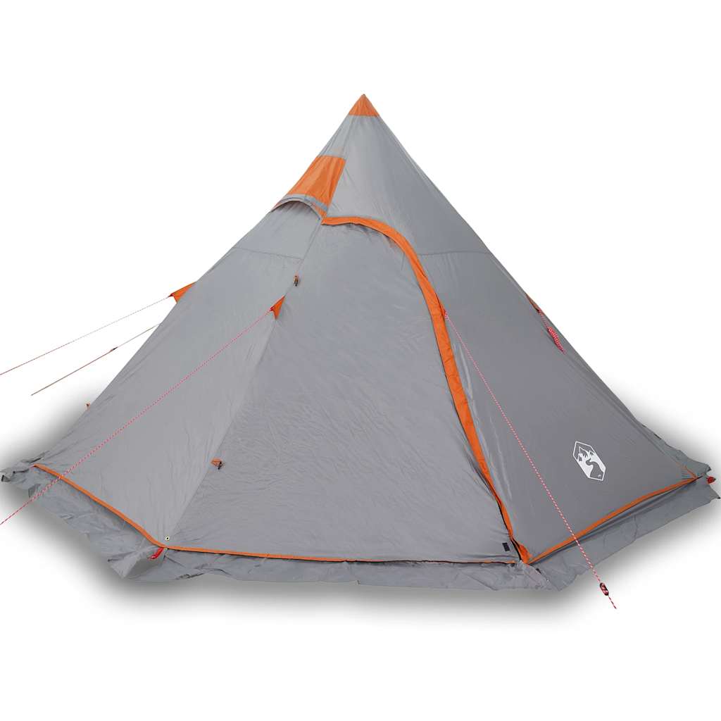 VidaXL Tipi-Zelt 5-Personen wasserdicht grau