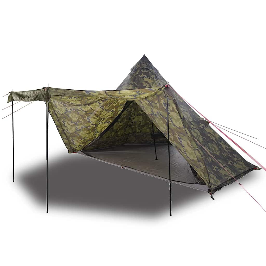 Vidaxl Tipi-Zelt 6-Personen-Tarnung wasserdicht