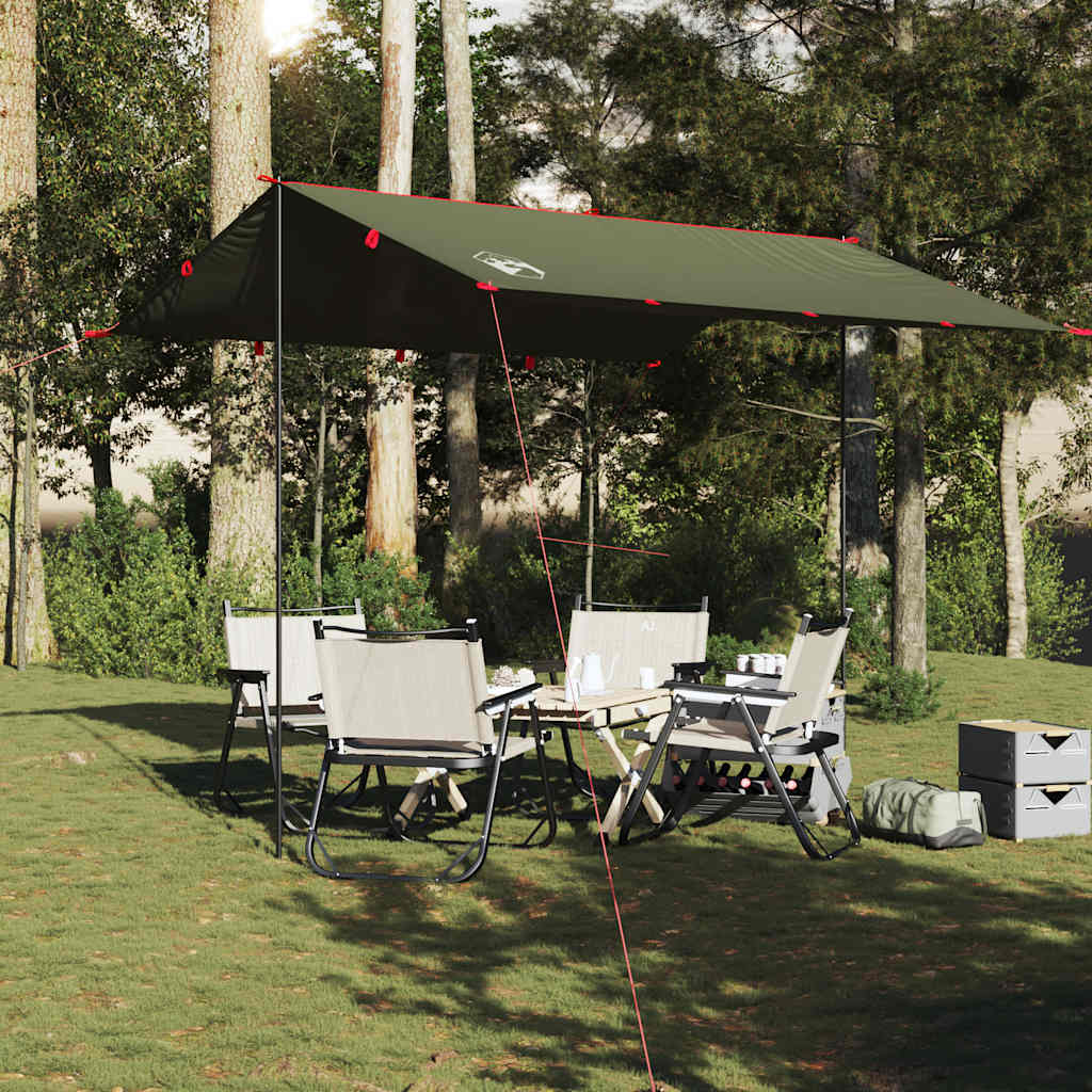 Vidaxx Camping-Markise wasserdicht 306x306 cm olivgrün
