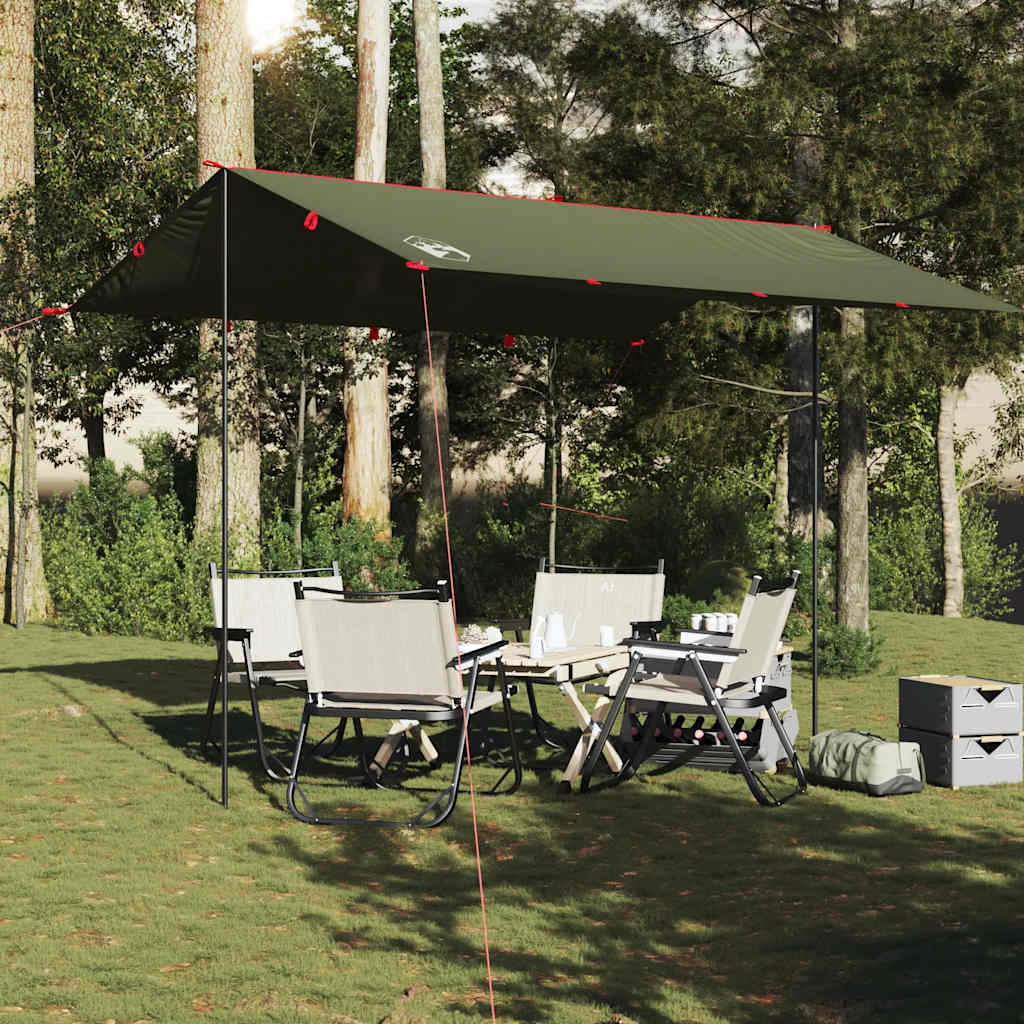 Vidaxx Camping-Markise wasserdicht 366x306 cm olivgrün