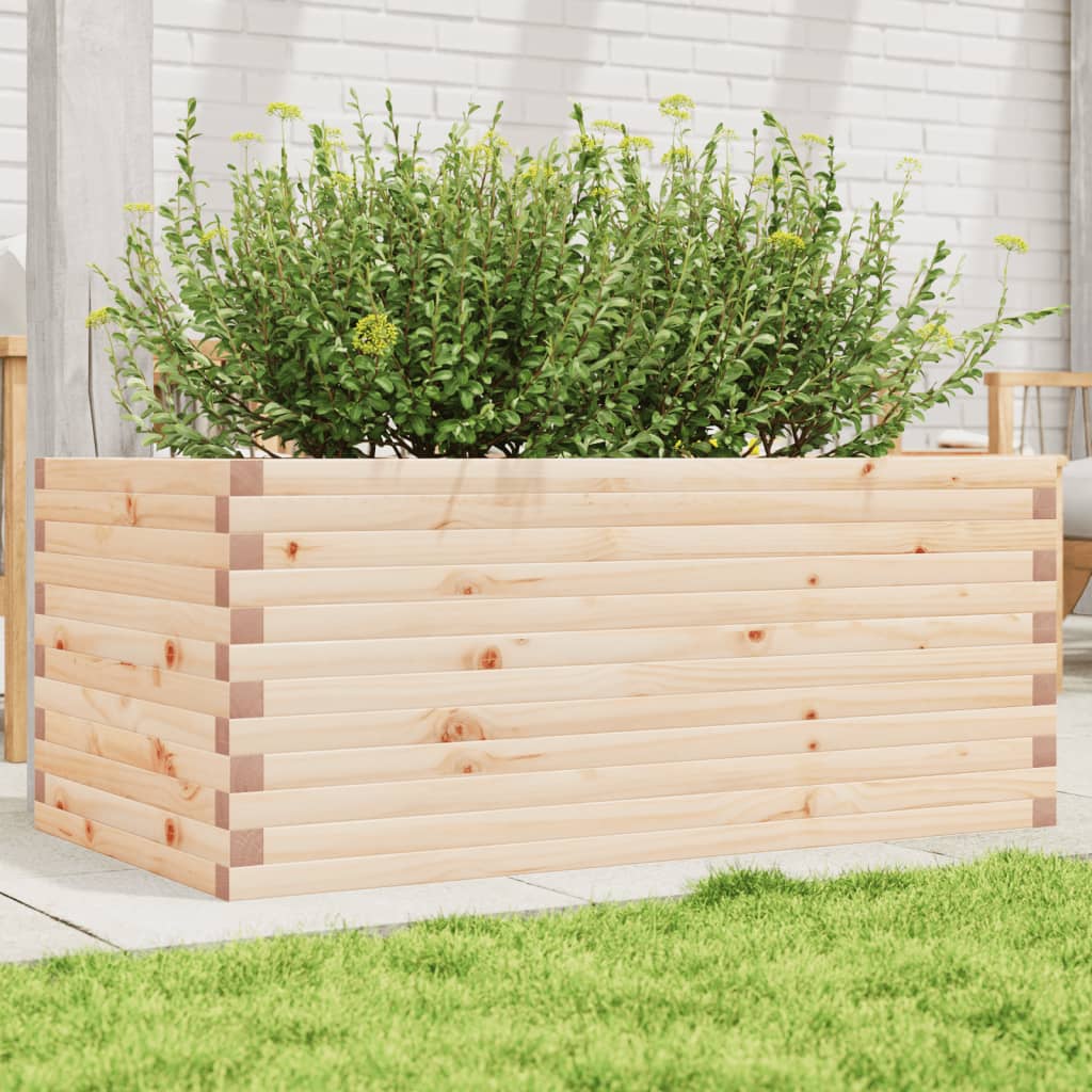 VidaXL Pflanzgefäß 110x60x45,5 cm massives Kiefernholz