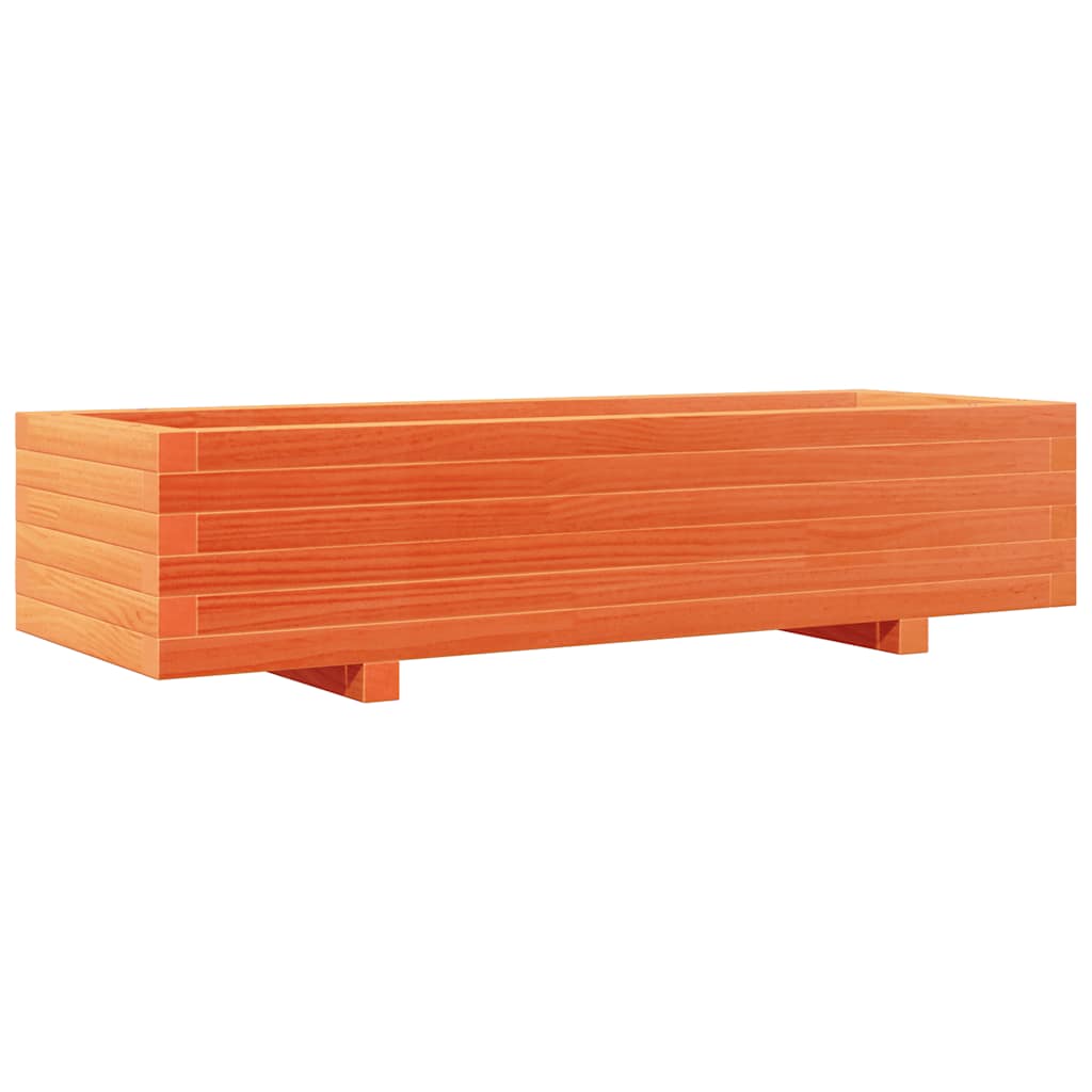 Vidaxx Pflanzgefäß 110x40x26,5 cm massives Kiefernholz, braun gewaschen