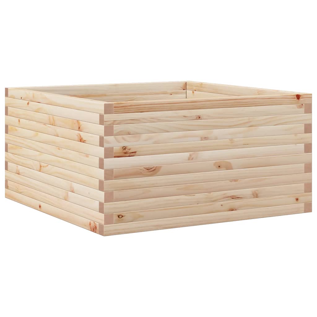 VidaXL Pflanzgefäß 90x90x46 cm aus massivem Kiefernholz