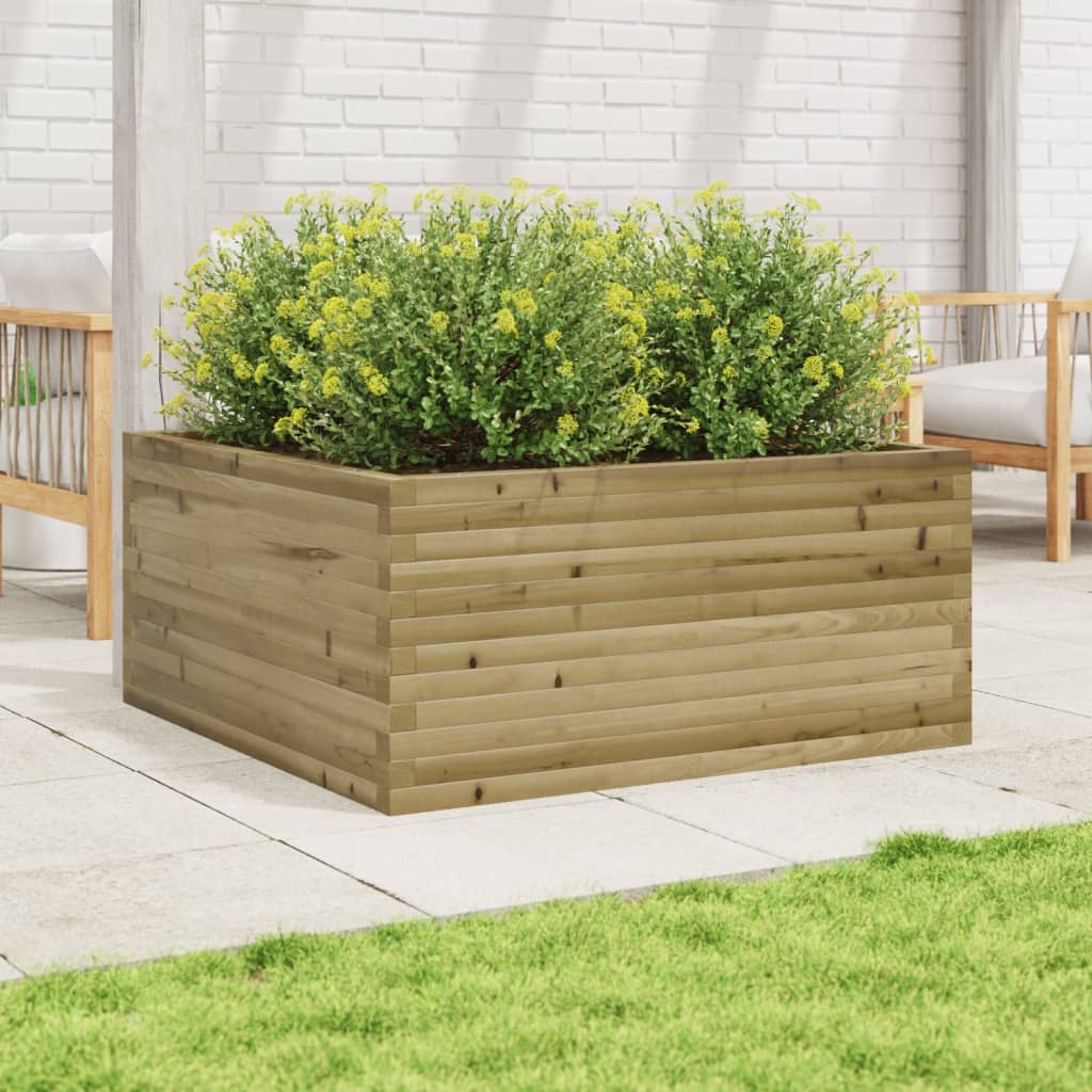VidaXL Pflanzgefäß 100x100x46 cm imprägniertes Kiefernholz