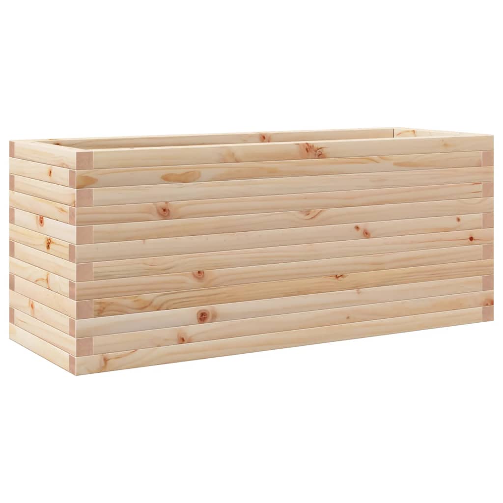 VidaXL Pflanzgefäß 110x40x46 cm aus massivem Kiefernholz