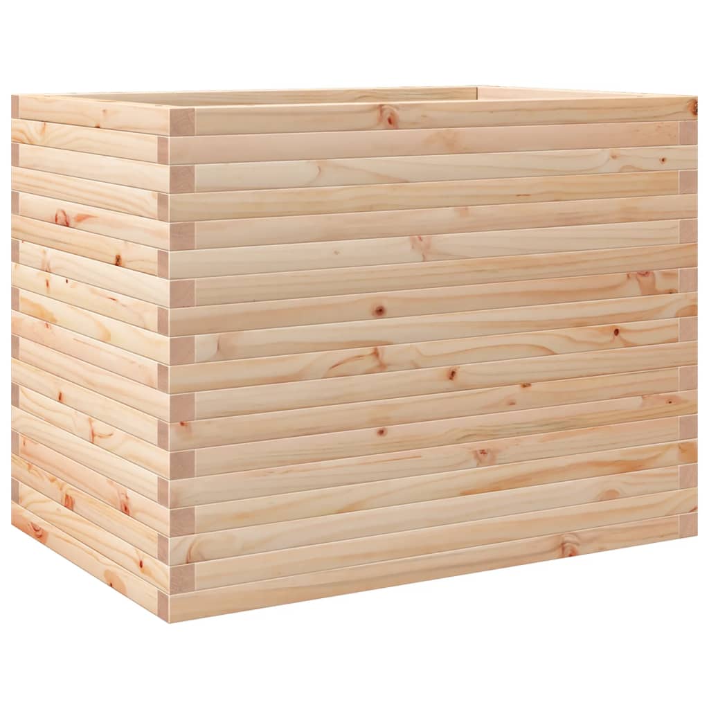VidaXL Pflanzgefäß 90x60x68,5 cm aus massivem Kiefernholz