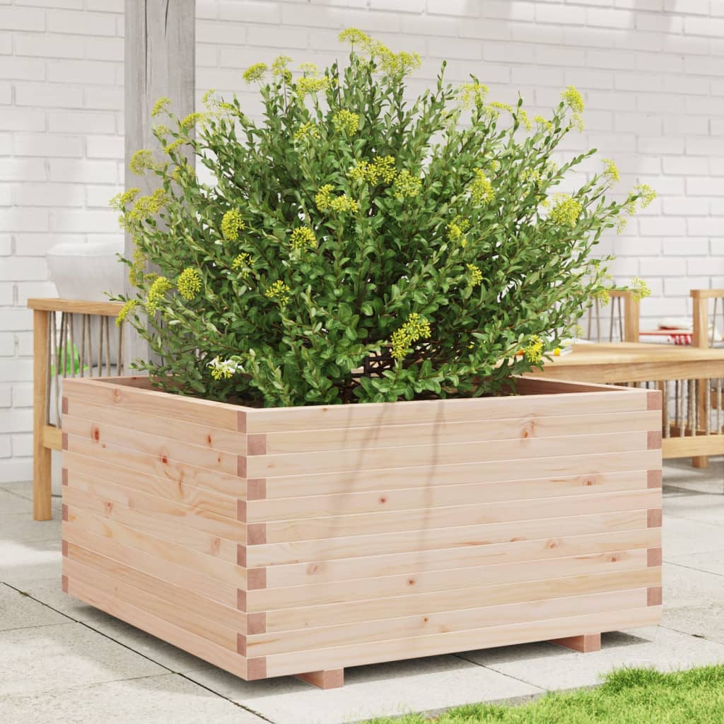 VidaXL Pflanzgefäß 90x90x49,5 cm massives Kiefernholz