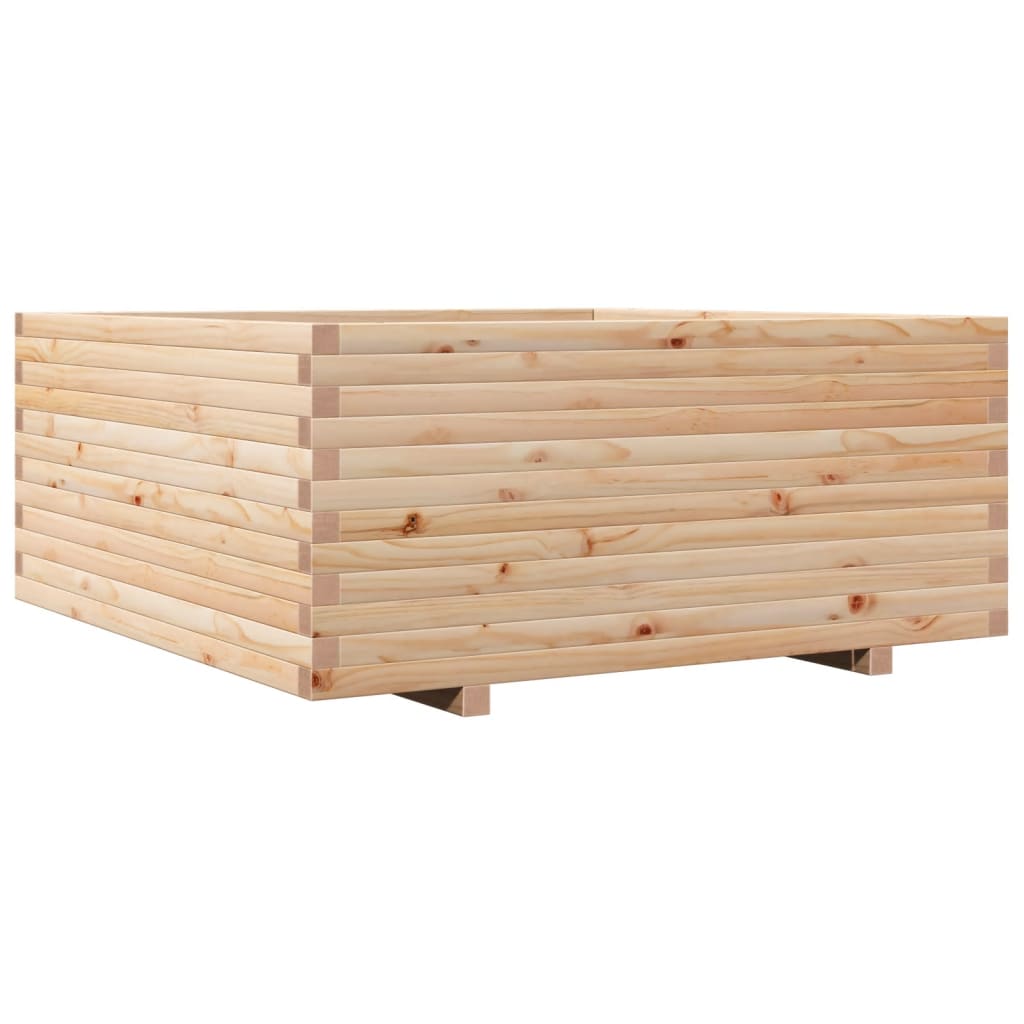 VidaXL Pflanzgefäß 110x110x49,5 cm massives Kiefernholz