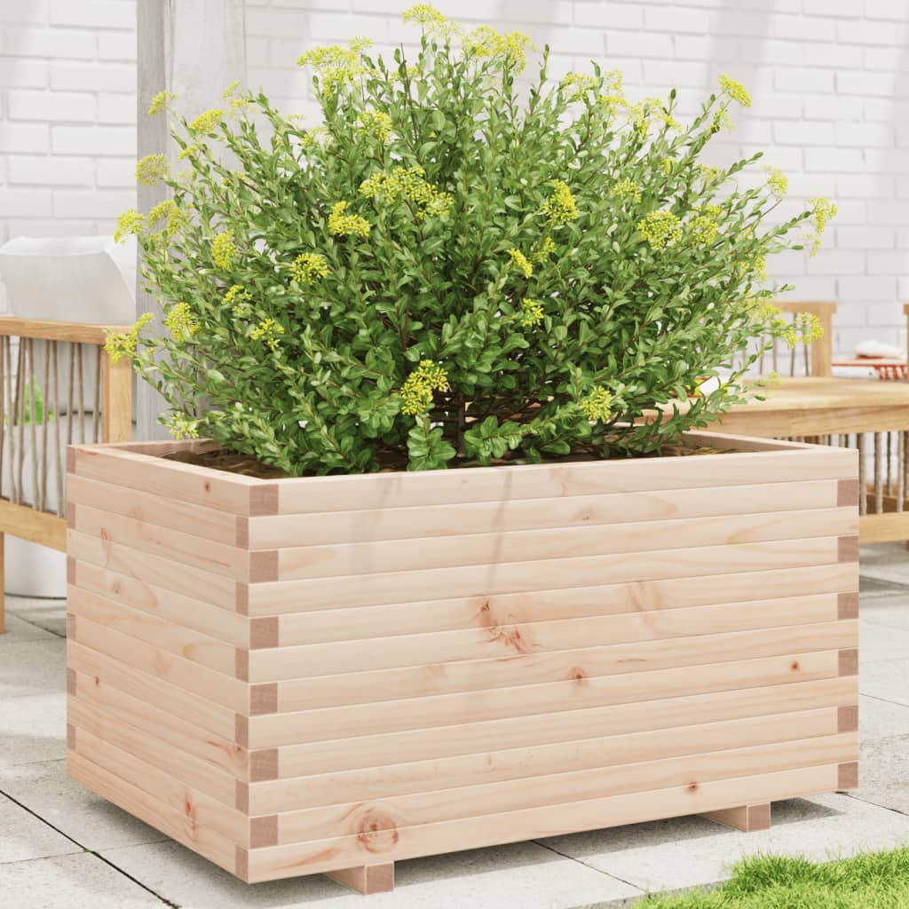 VidaXL Pflanzgefäß 90x60x49,5 cm massives Kiefernholz