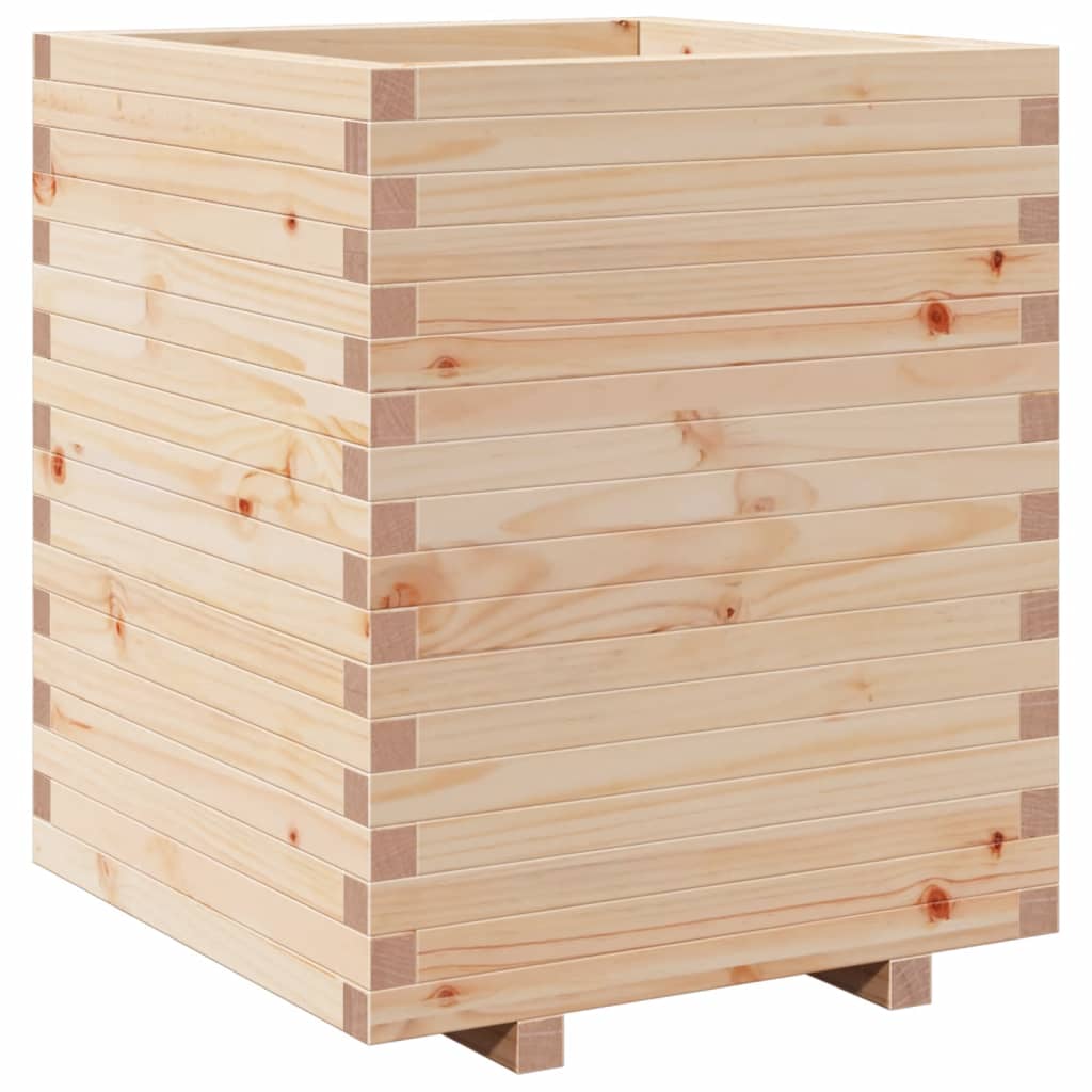 VidaXL Pflanzgefäß 60x60x72,5 cm aus massivem Kiefernholz