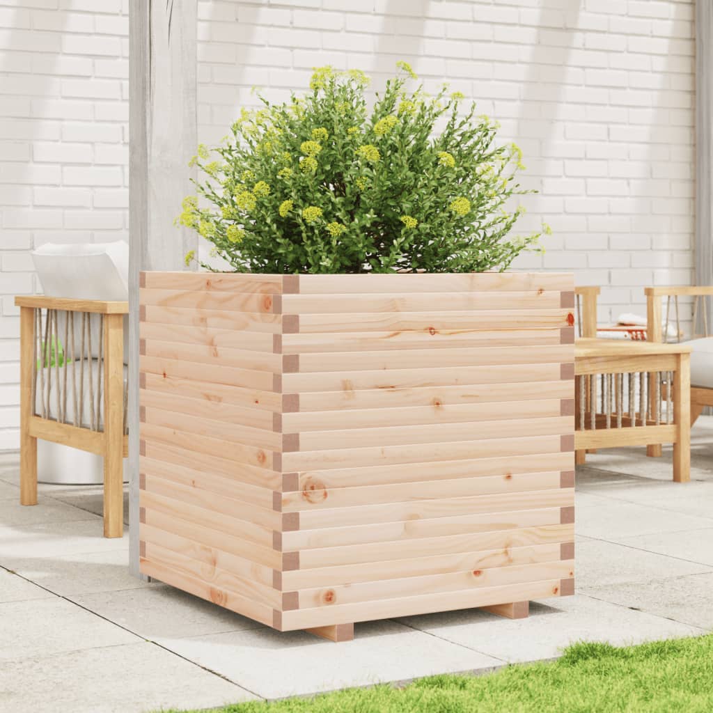 VidaXL Pflanzgefäß 80x80x72 cm aus massivem Kiefernholz
