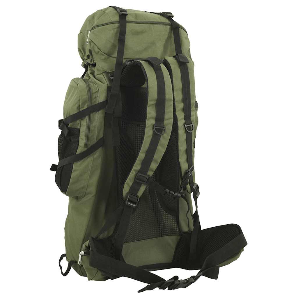 VidaXL Wanderrucksack 60 l Oxford-Stoff Armeegrün