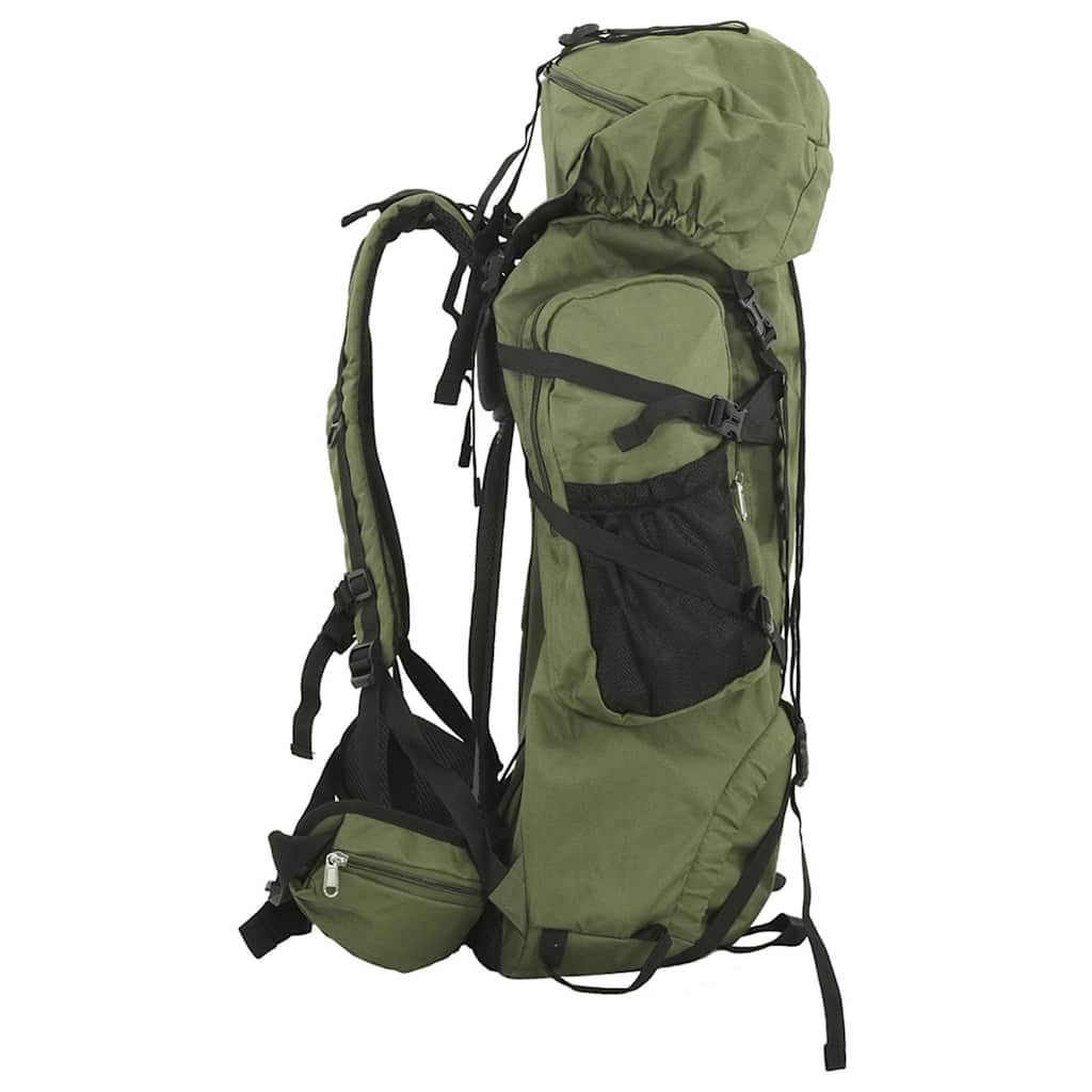 VidaXL Wanderrucksack 80 l Oxford-Stoff Armeegrün