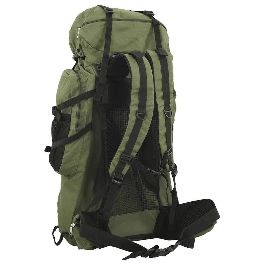 VidaXL Wanderrucksack 80 l Oxford-Stoff Armeegrün