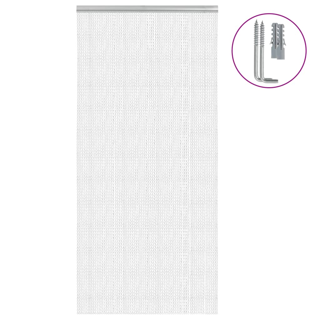 Vidaxx Fliegenvorhangketten 100x212 cm Aluminium