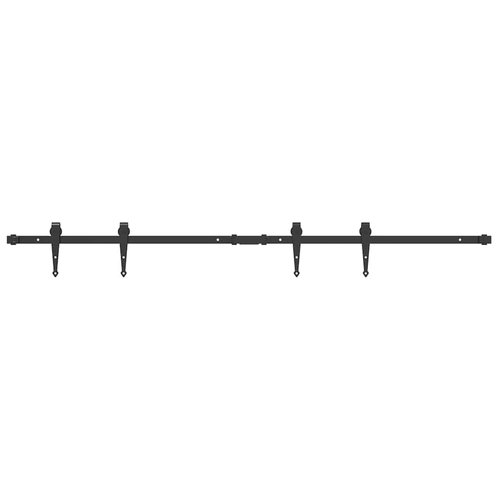 Vidaxx Aufhängeset für Schiebetür 152 cm Kohlenstoffstahl