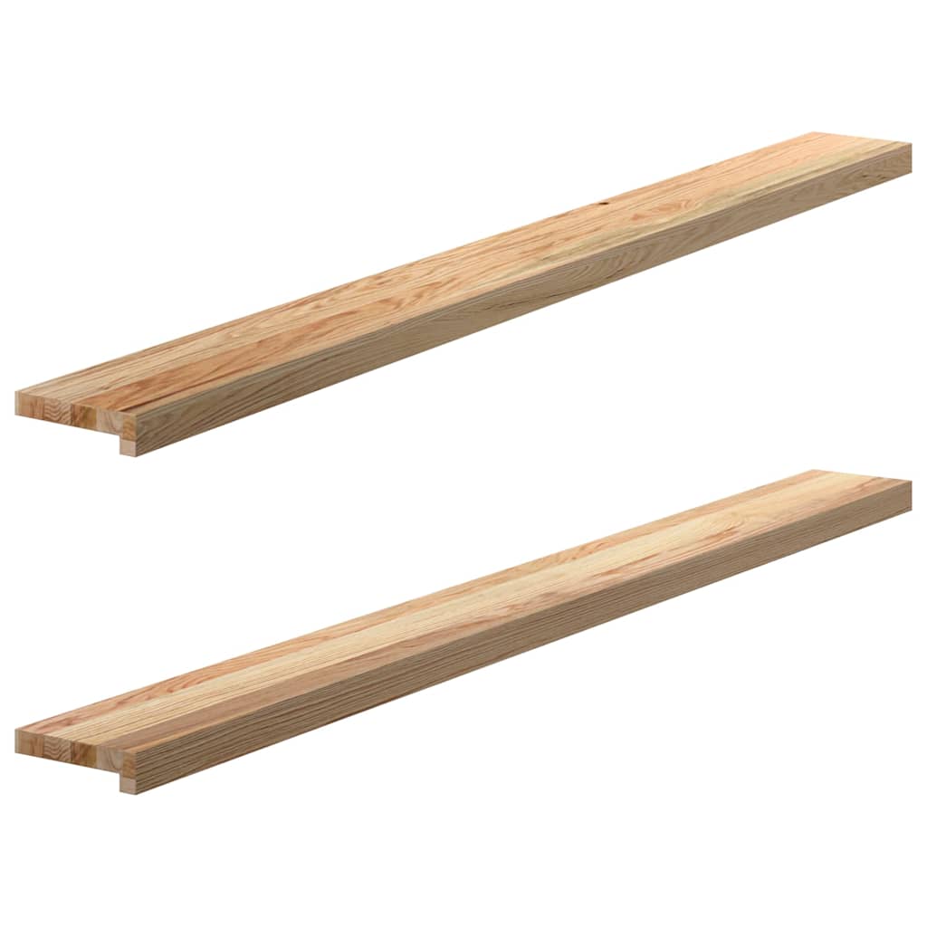 VidaXL Fensterbänke 2 Stk. unbehandelt 160x15x2 cm massive Eiche
