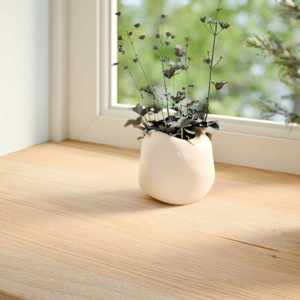 Vidaxx Fensterbänke 2 Stück unbehandelt 80x20x2 cm massive Eiche