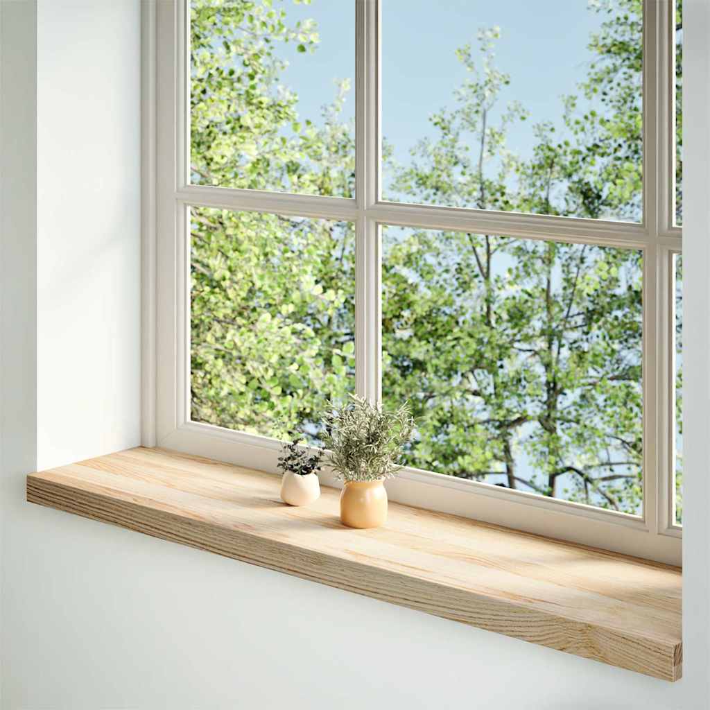 Vidaxx Fensterbänke 2 Stück unbehandelt 110x25x2 cm massive Eiche