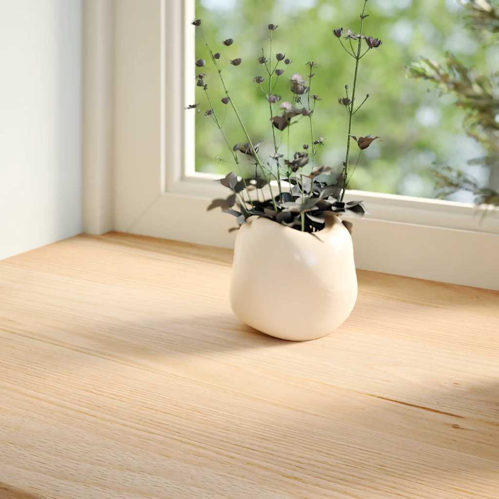 Vidaxx Fensterbänke 2 Stück unbehandelt 80x30x2 cm massive Eiche