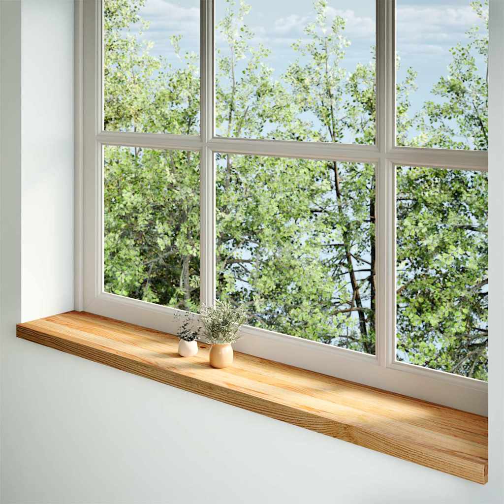 Vidaxx Fensterbänke 2 Stk. 160x30x2 cm Eiche massiv hellbraun
