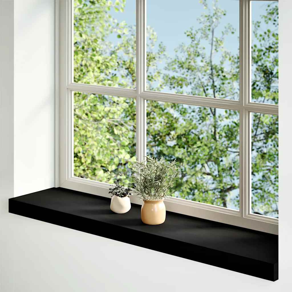 Vidaxx Fensterbänke 2 Stk. 70x20x2 cm Eiche massiv dunkelbraun