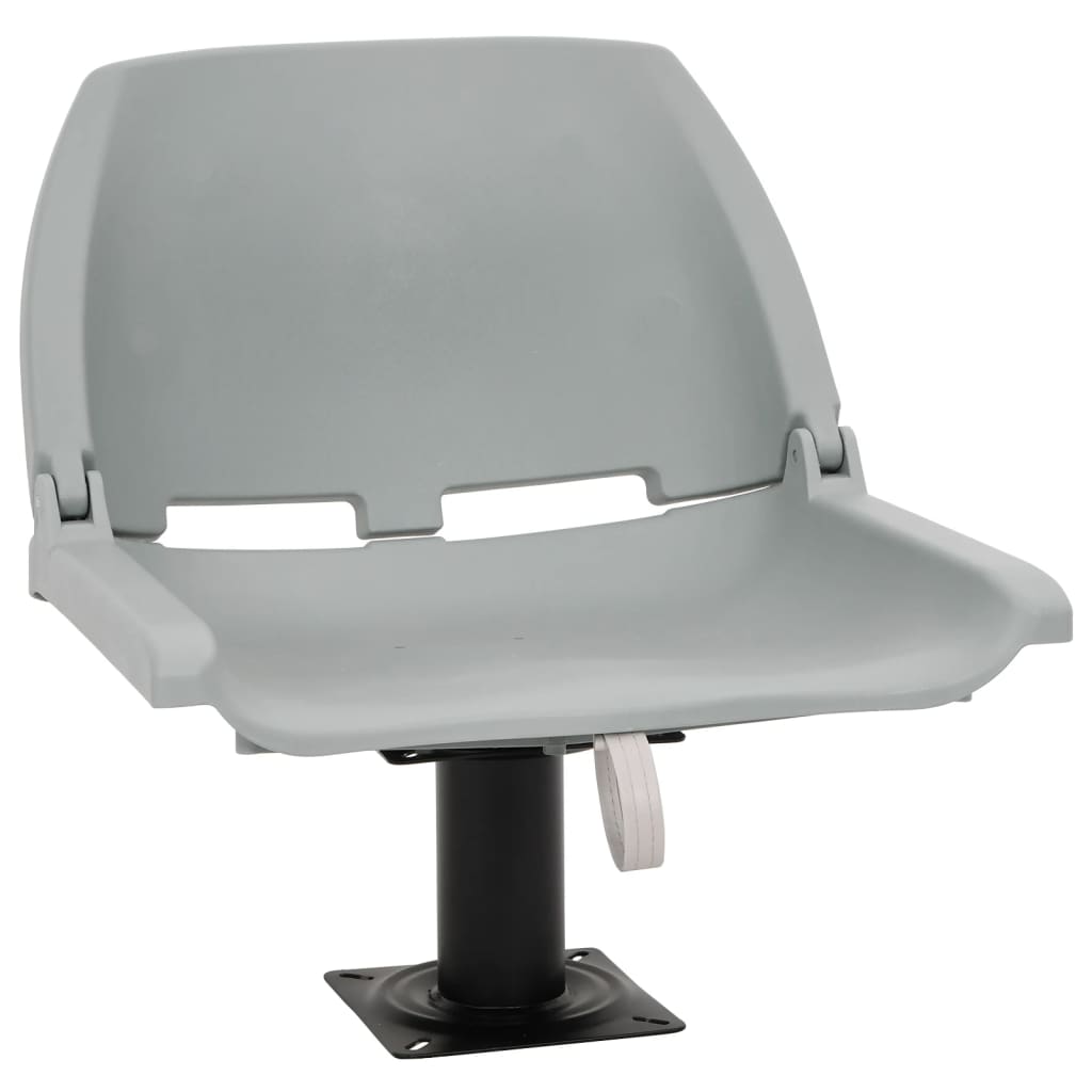 VidaXL 2-teiliges Bootsstuhl-Set klappbar 48x51x41 cm grau
