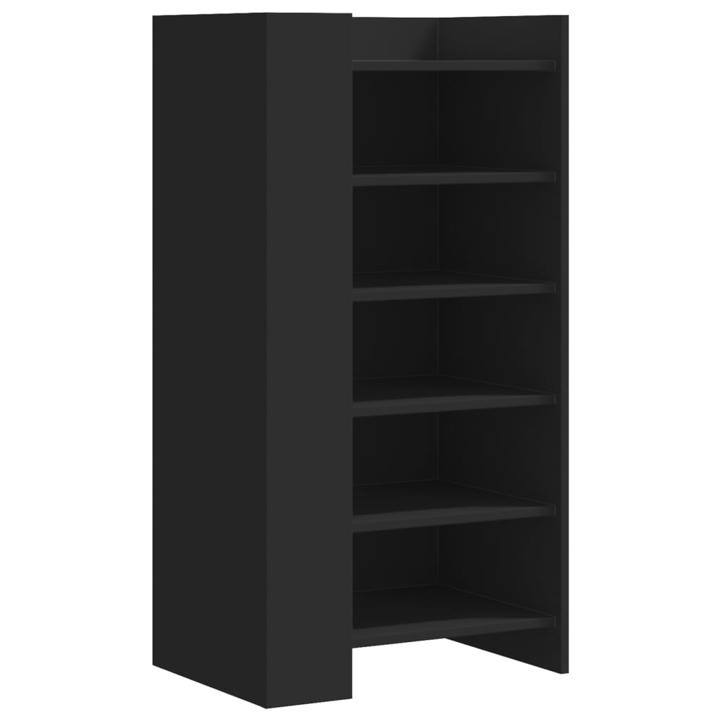 Vidaxx Schuhschrank 52x37,5x100 cm lackiertes Holz schwarz