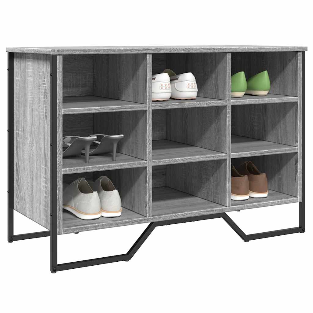 Vidaxx Schuhschrank 90x38x61,5 cm, Holzwerkstoff, Farbe Sonoma-Eiche, Grau