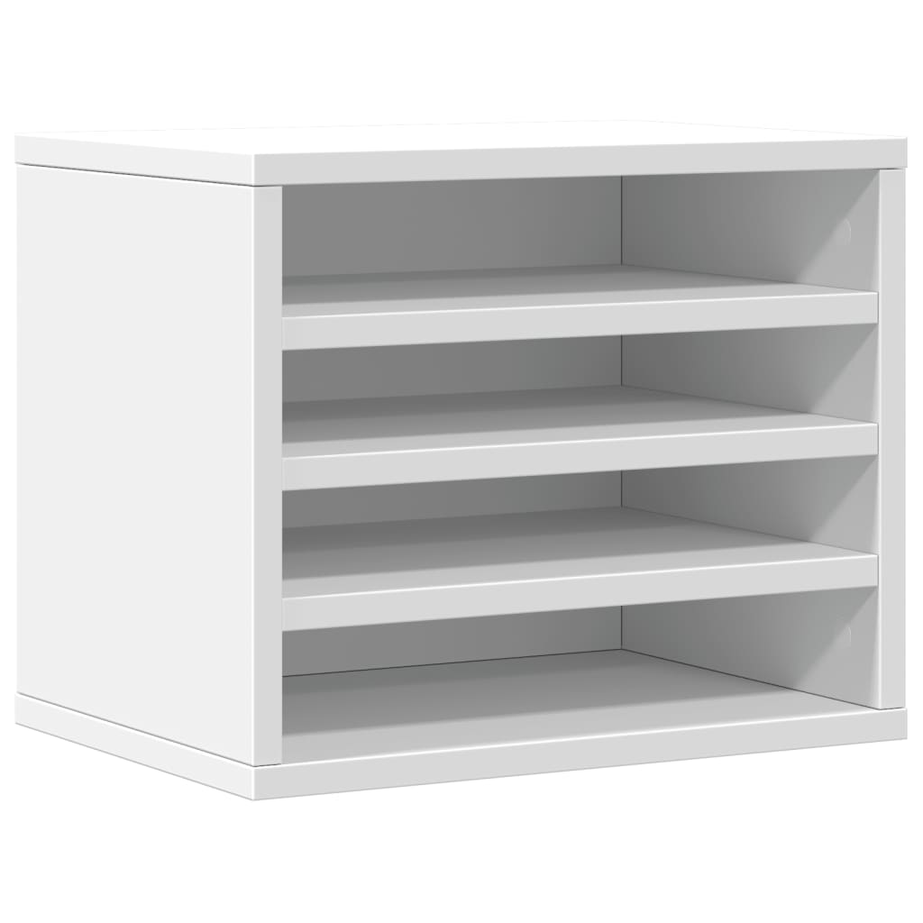 Vidaxx Schreibtisch-Organizer 36 x 26 x 29,5 cm, Holzwerkstoff weiß