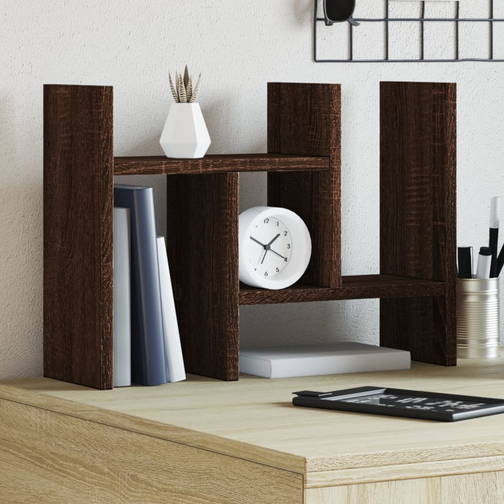 Vidaxx Schreibtisch-Organizer 34,5x15,5x35,5 cm Holz braun eichenfarben