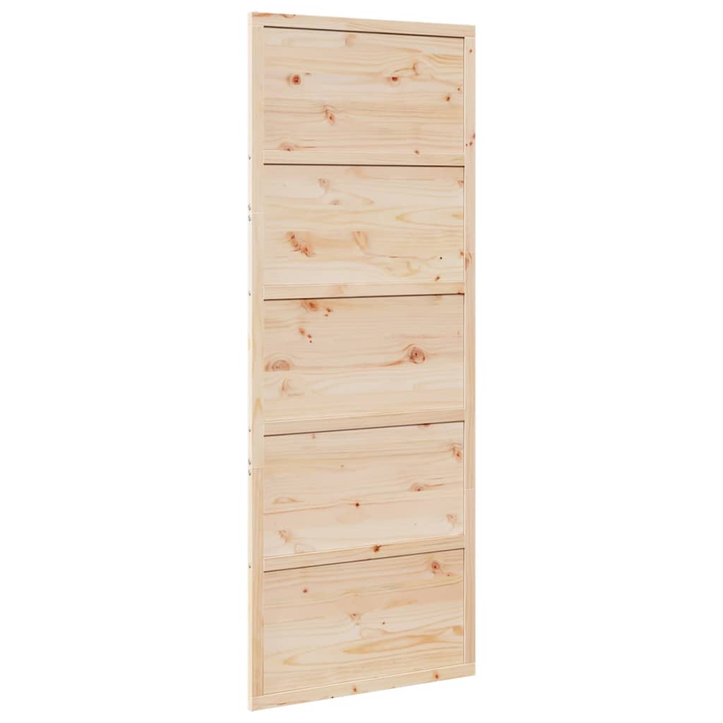 Vidaxx Schiebetür 80x208 cm massives Kiefernholz