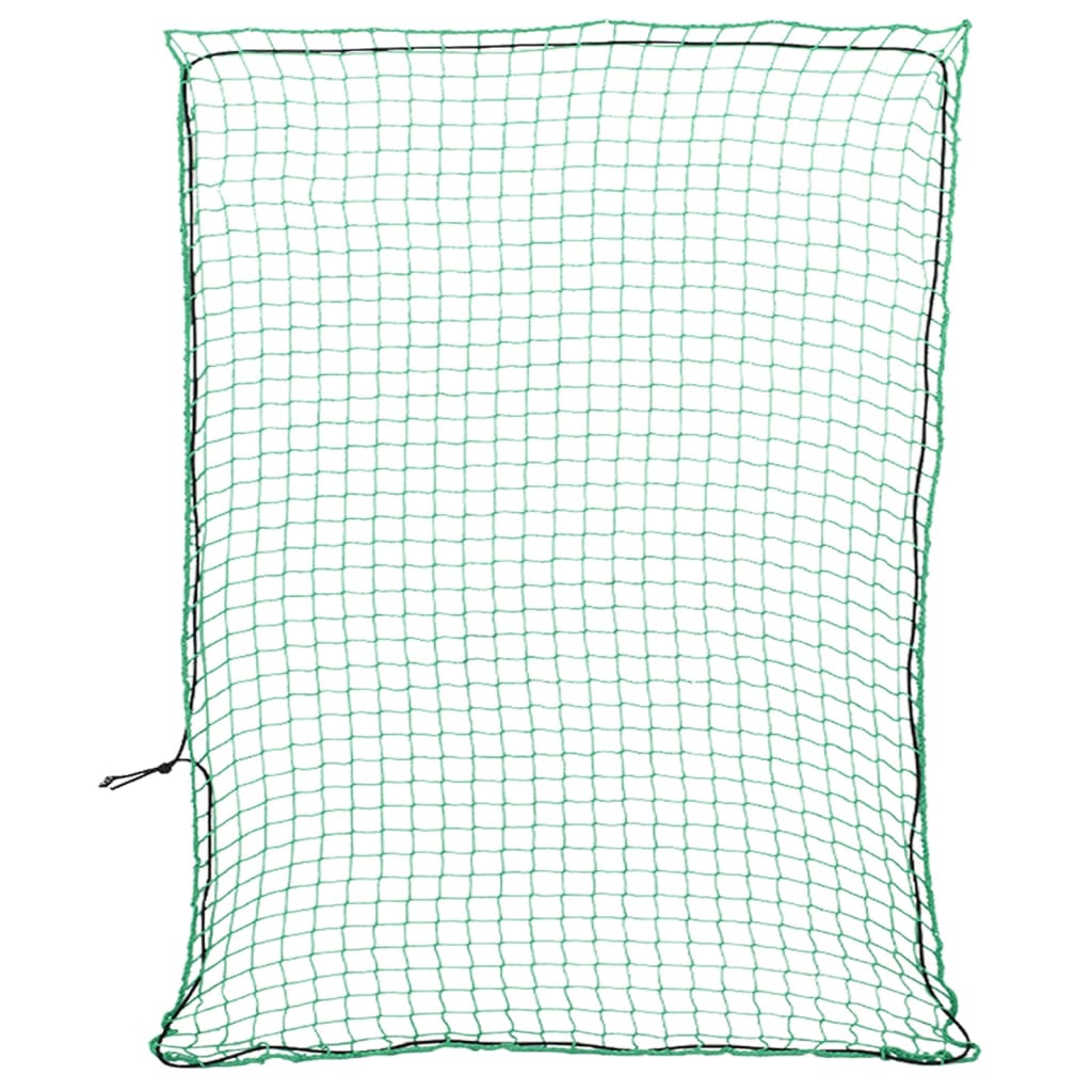 Vidaxx Anhängernetz elastisches Seil 3x2,5 m Polypropylen grün