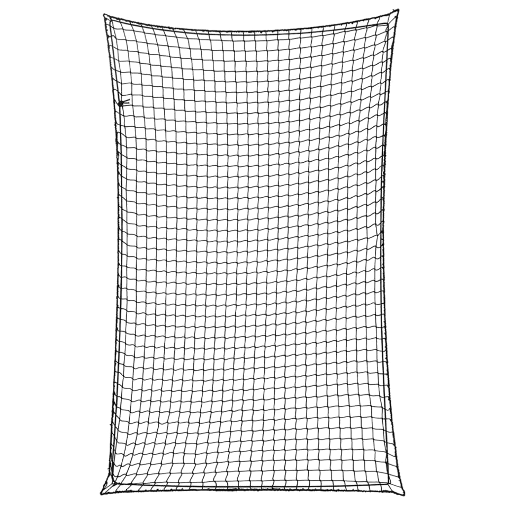 Vidaxx Anhängernetz elastisches Seil 4x2,5 m Polypropylen schwarz