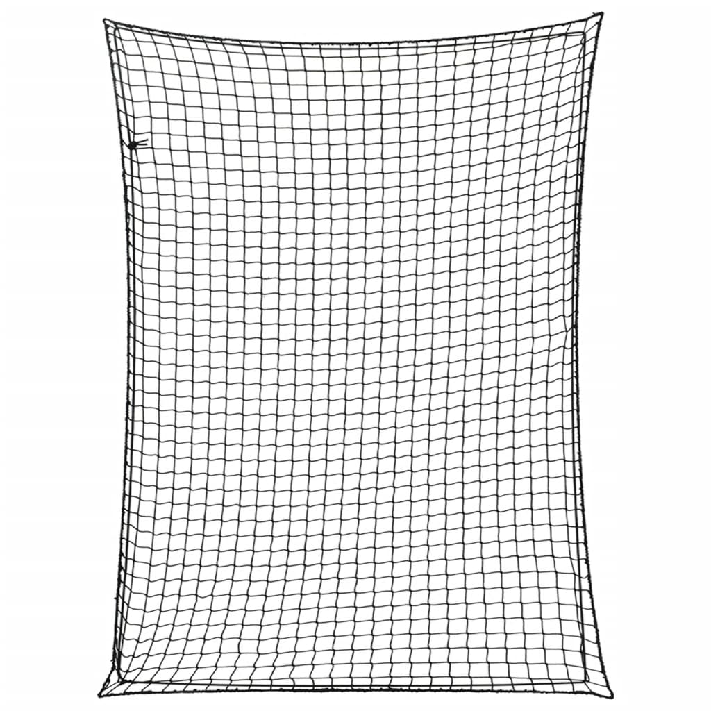 Vidaxx Anhängernetz elastisches Seil 4x3 m Polypropylen schwarz