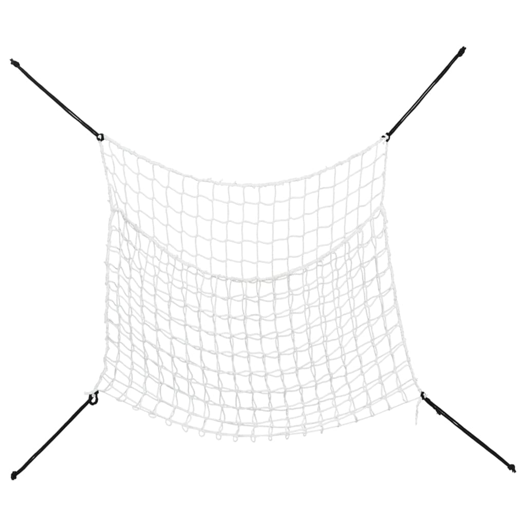 Vidaxx Heunetze 2 Stk. 100x90 cm rechteckig Polypropylen weiß
