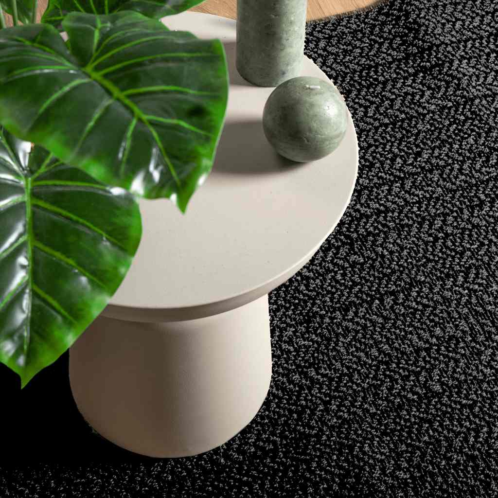 VidaXL Teppich Zizur drinnen und draußen 80x200 cm Juteoptik Anthrazit