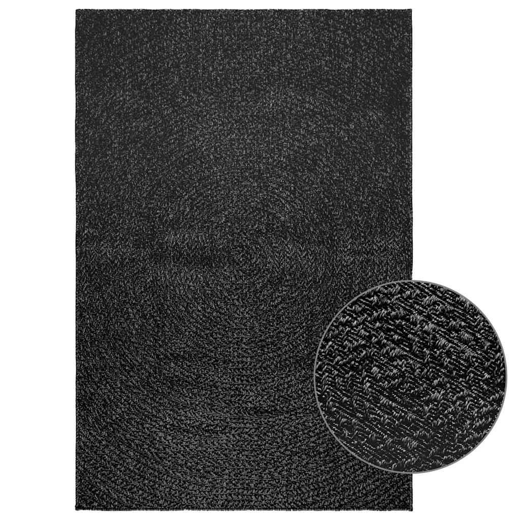 VidaXL Teppich Zizur Indoor und Outdoor 120x170cm Juteoptik Anthrazit