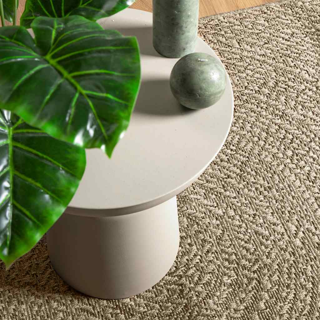 VidaXL Teppich Zizur Beige drinnen und draußen 100x200 cm Juteoptik