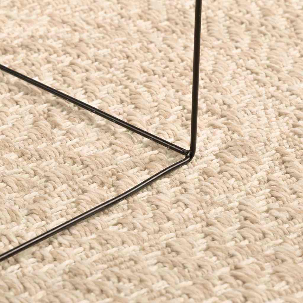 Vidaxxl Teppich Zizur beige innen und außen ø 120 cm Juteoptik