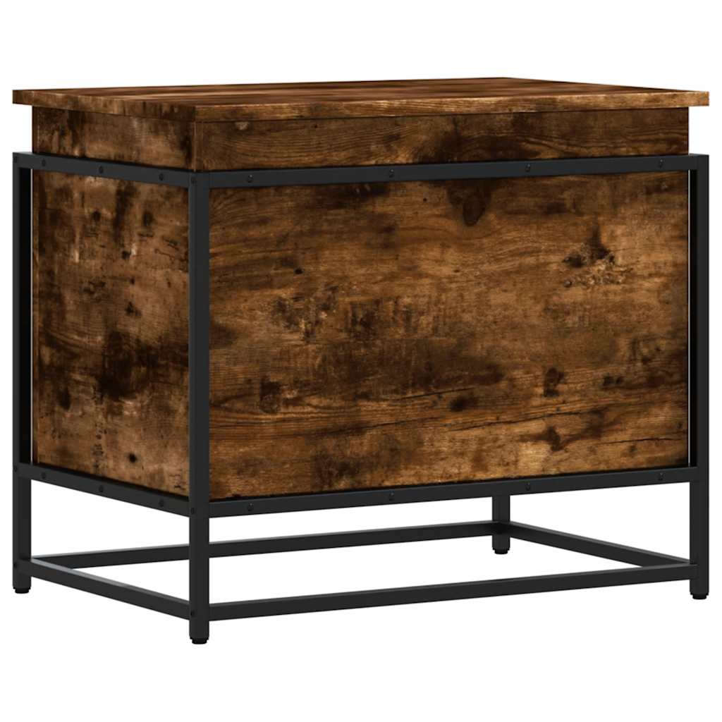 Vidaxx Aufbewahrungsbox mit Deckel 60x40x51,5 cm verarbeitetes Holz, Räuchereiche