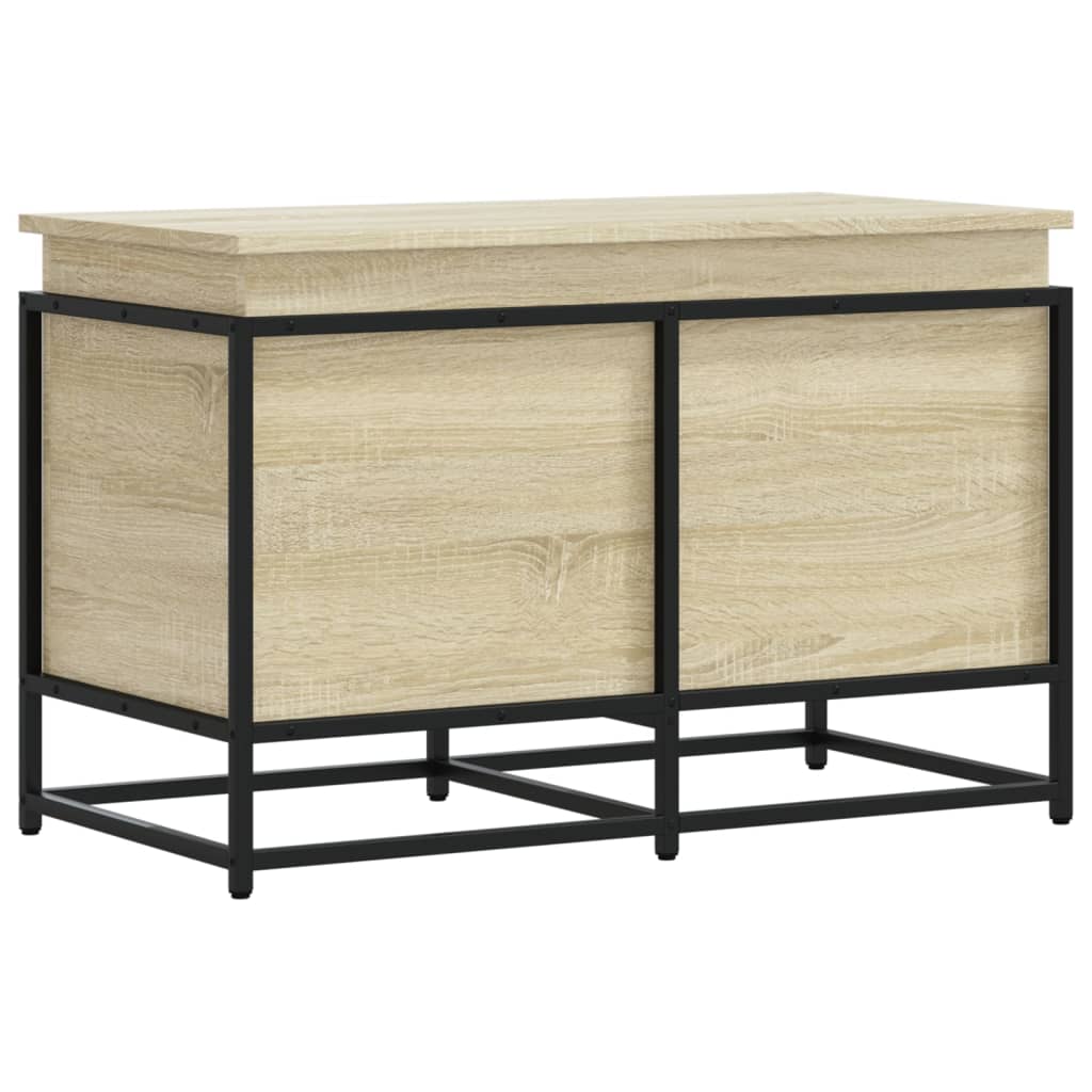 Vidaxx Aufbewahrungsbox mit Deckel 80x40x51,5 cm verarbeitetes Holz Sonoma-Eiche