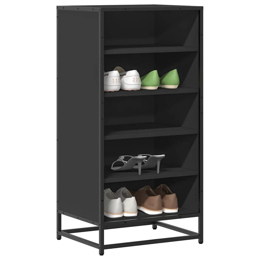 Vidaxx Schuhregal 48x38x97,5 cm lackiertes Holz schwarz
