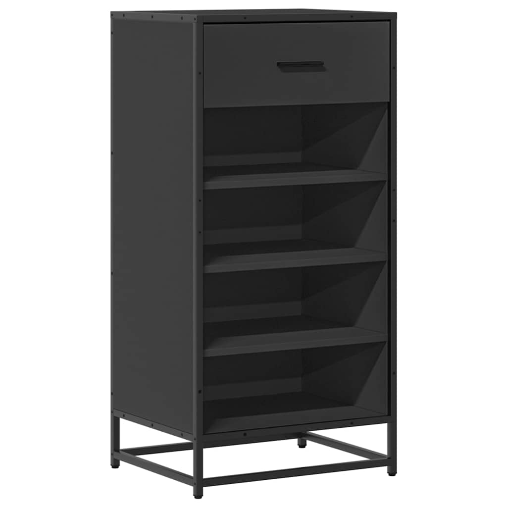 Vidaxx Schuhregal 48x38x97,5 cm lackiertes Holz schwarz