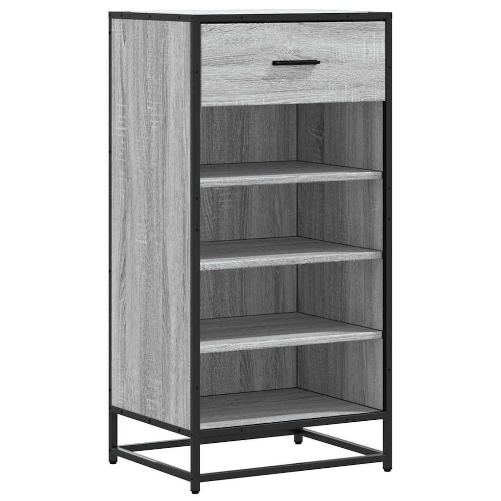 Vidaxx Schuhregal 48x38x97,5 cm, fertige Holzfarbe Sonoma-Eiche grau